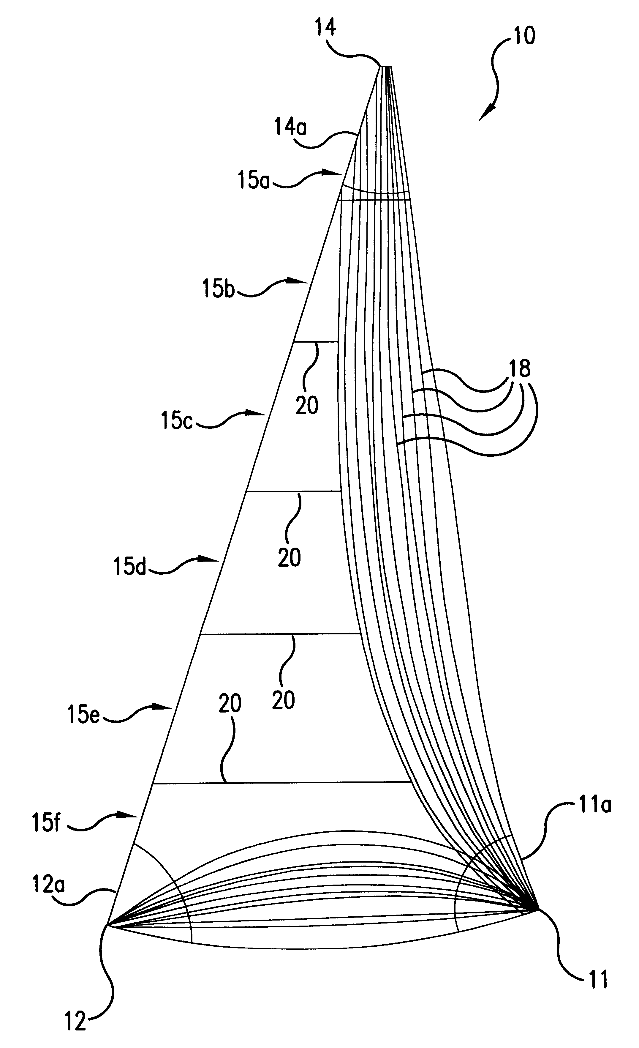 Seamed sail and method of manufacture