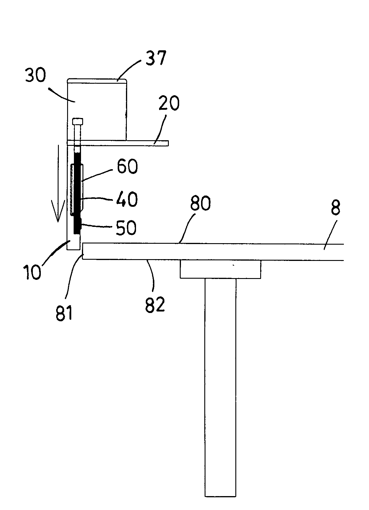 Screw clamp having pivotal anchoring board