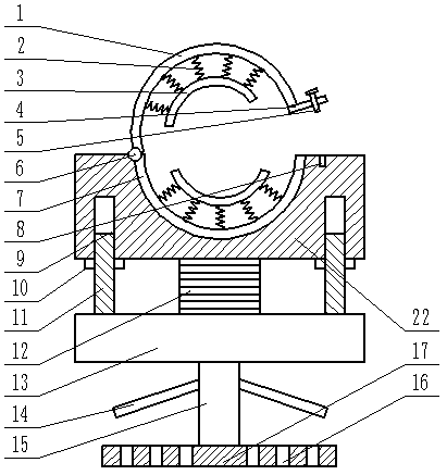 Shock-resistant pipeline mounting device