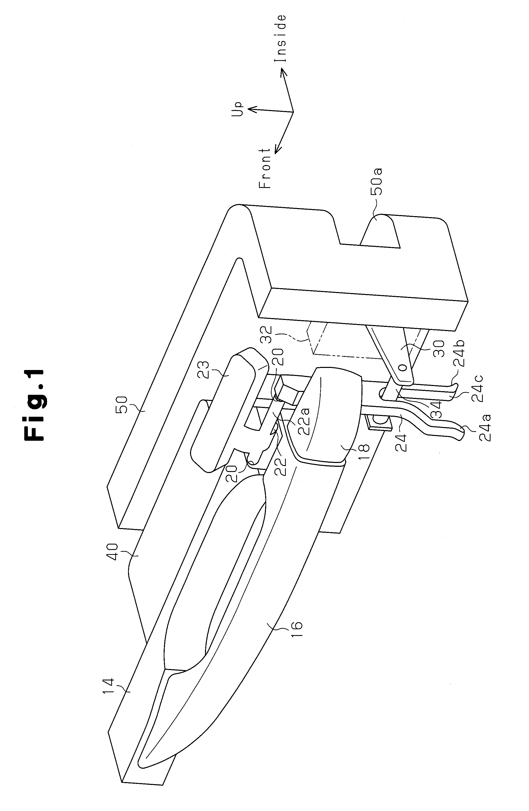 Door lock release mechanism for automobile door