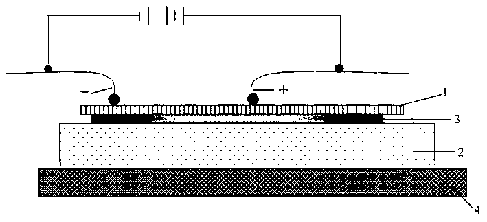 LED epitaxial wafer electroluminescent nondestructive detection method