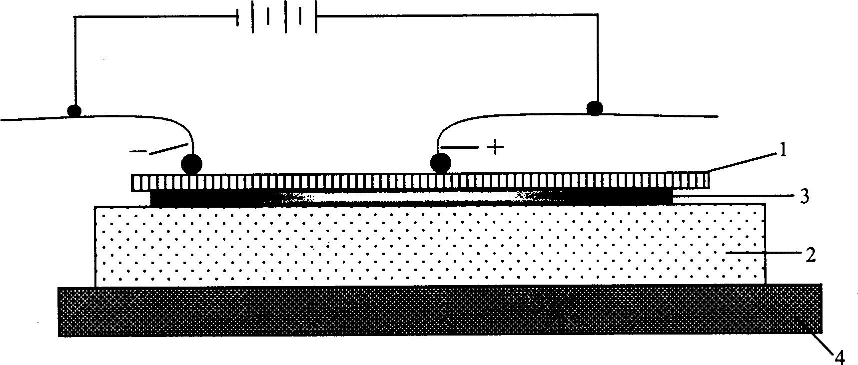 LED epitaxial wafer electroluminescent nondestructive detection method