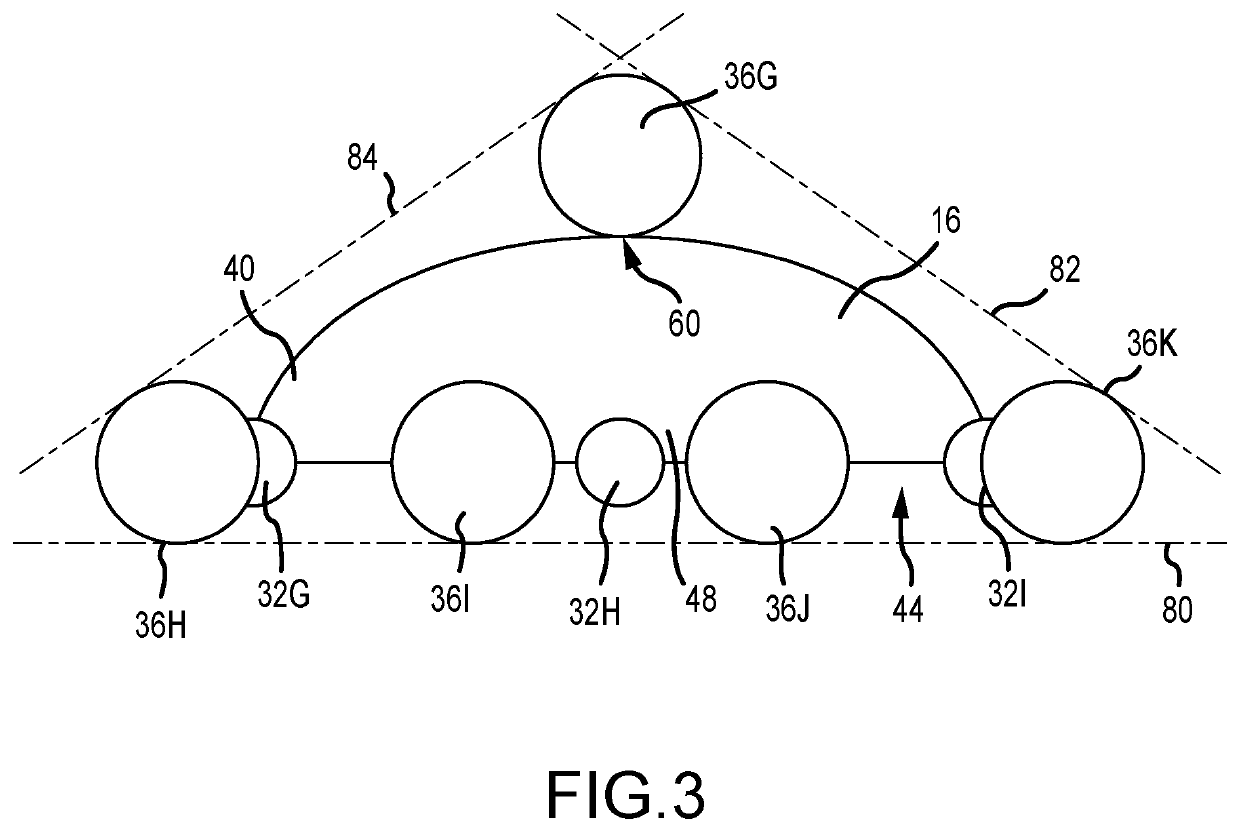 Inflatable bladder fairing recovery system with repositioning mechanisms and method