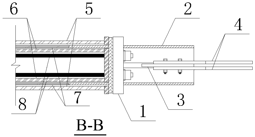 A self-centering buckling restraint end connection device for circular tubes