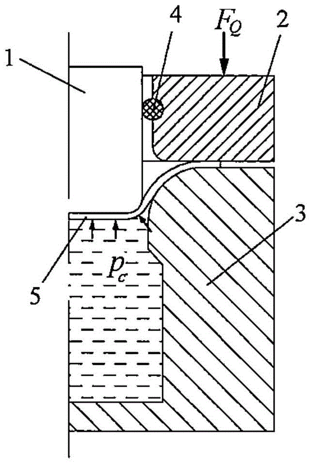 Hydro-mechanical deep drawing forming method for sheet metal component with uniform deformation