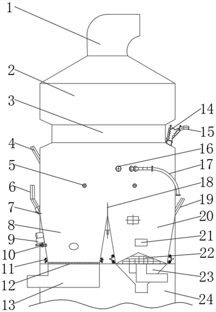 Off-line incineration device used for co-processing of solid waste in cement kiln and method