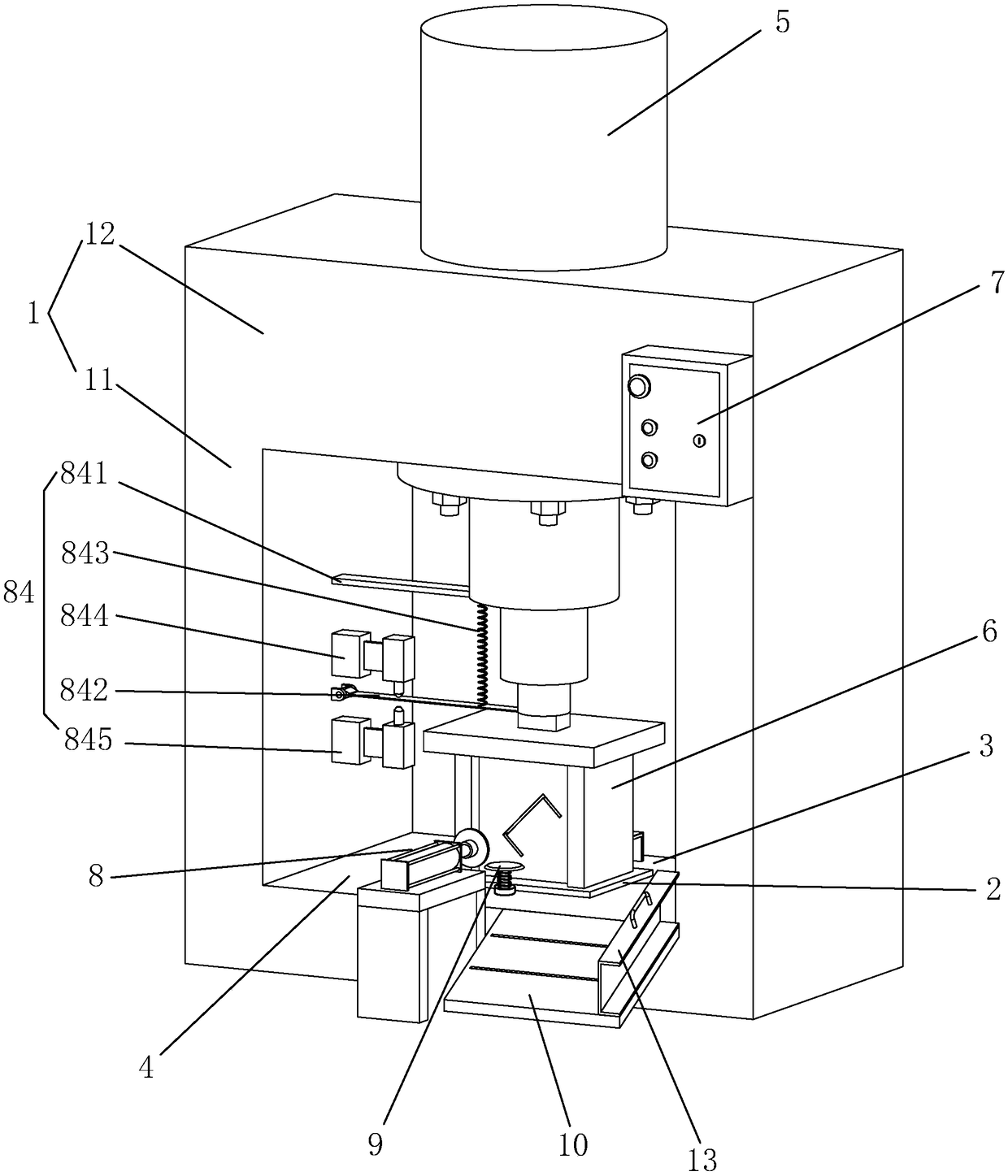 Steel form cutting machine special for trailers