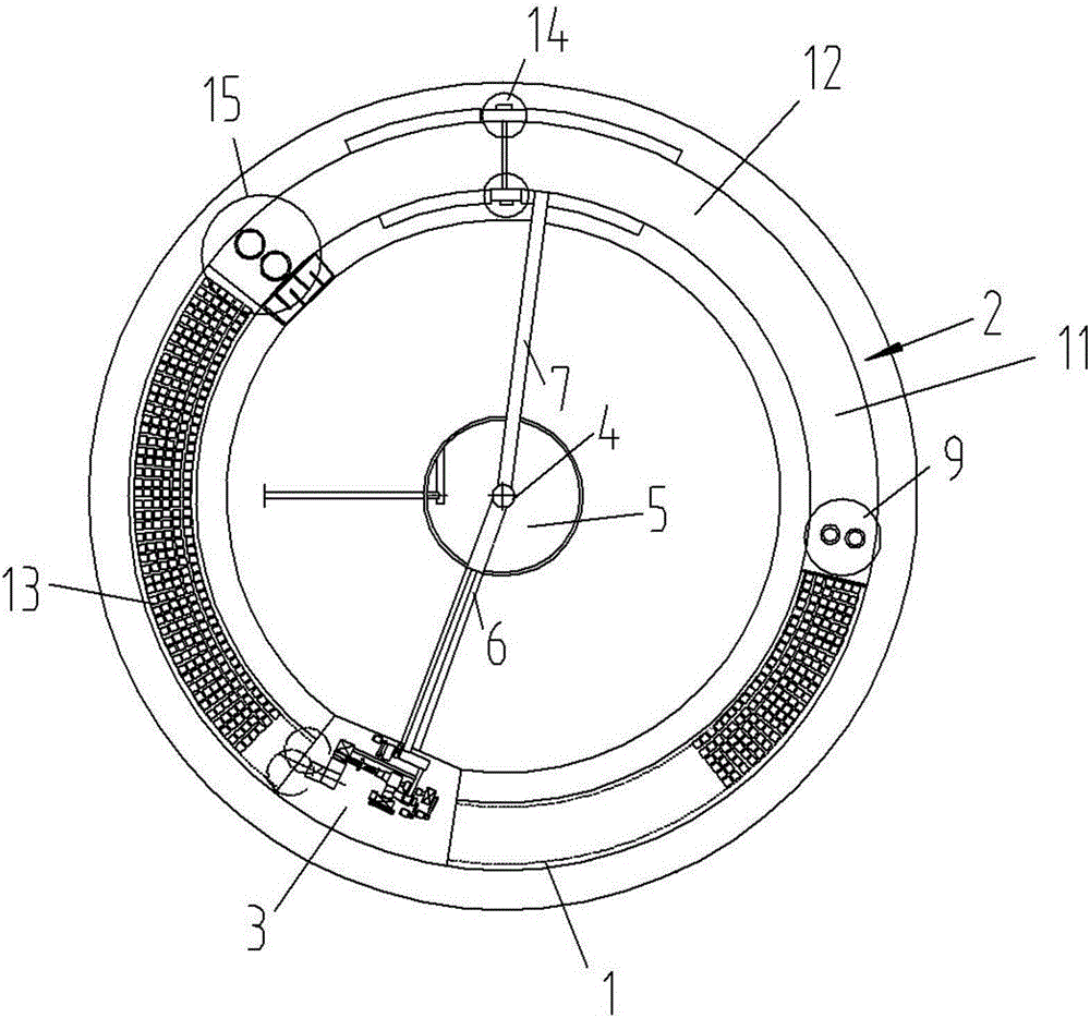 Annular movable tunnel kiln production line layout process