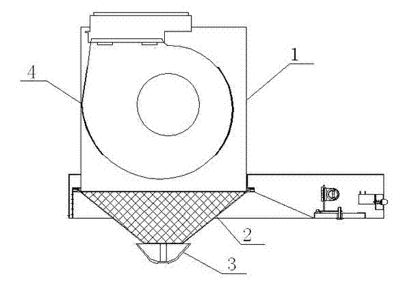 Extractor hood used for eliminating interior accumulated oil