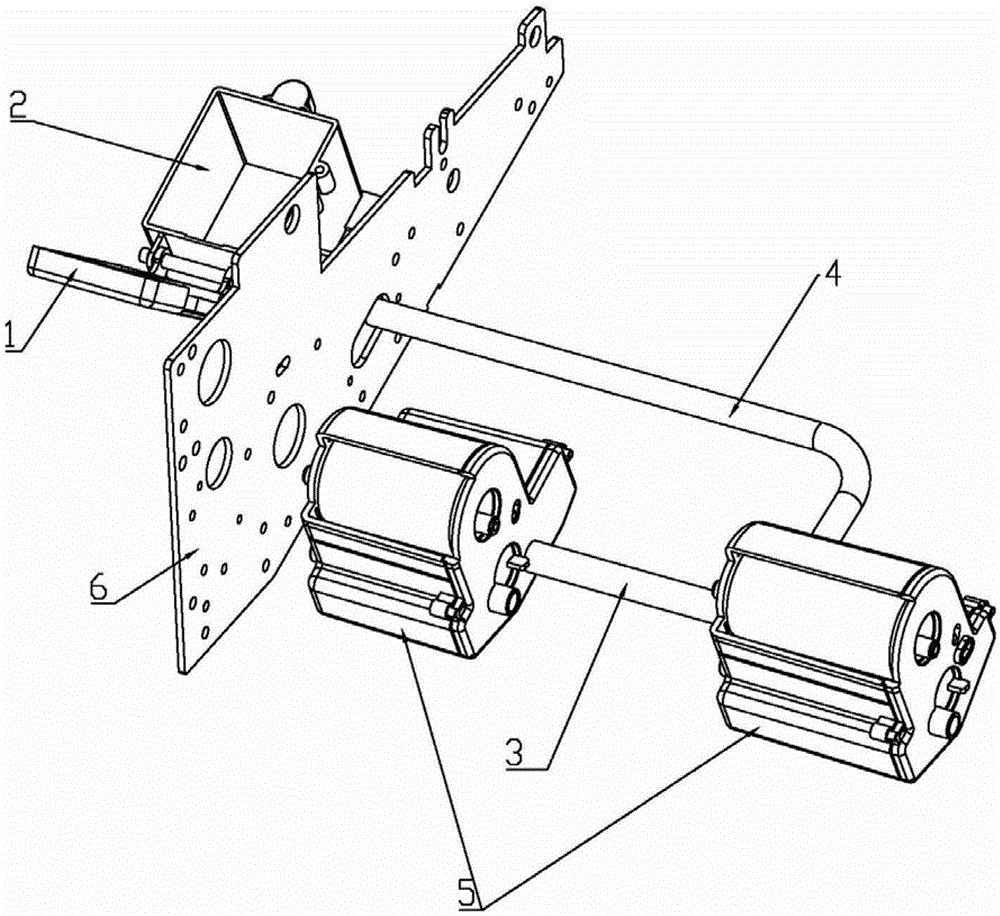 Convenient ink refilling device for stamping machine