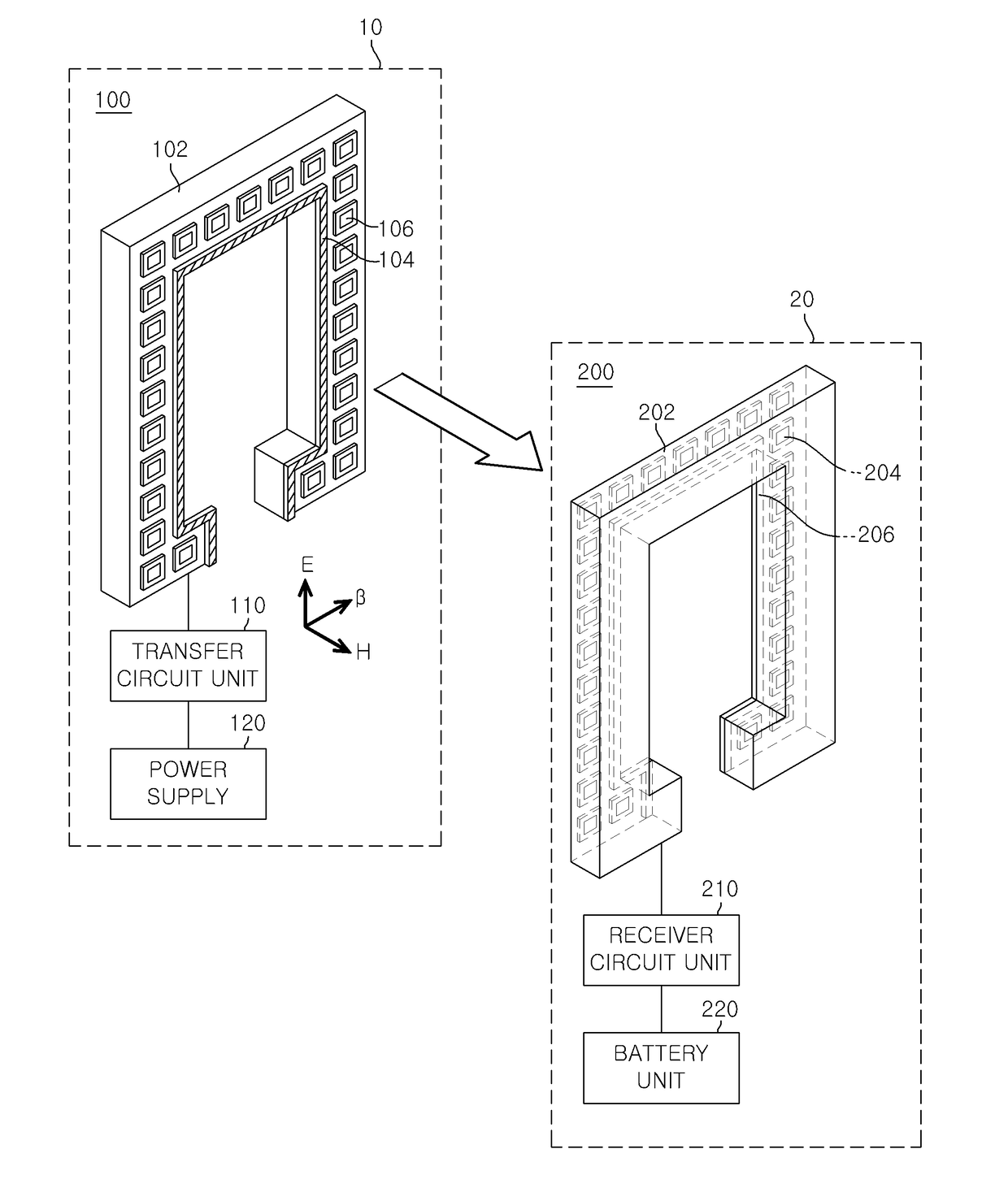 Wireless power receiver and transfer, wireless power transceiver system, and wireless power transceiver mobile device