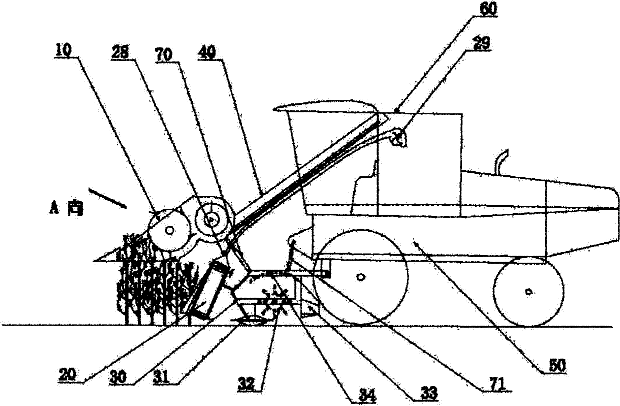 Alfalfa layering parting harvester and harvesting method