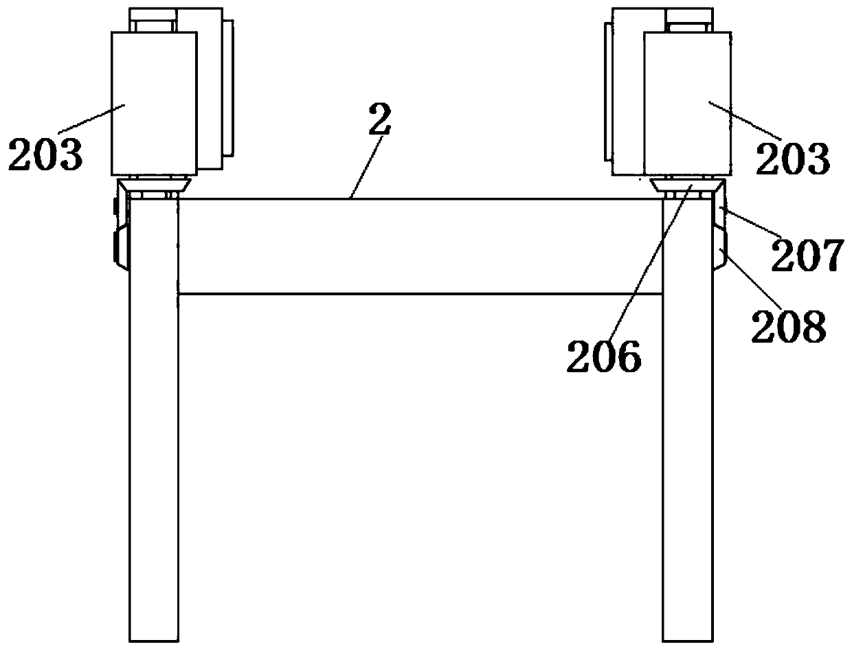 Large-size parcel weighing and code scanning device and system