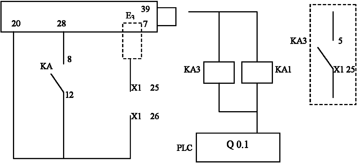 Electronic control interlocking circuit system for mote removing machine