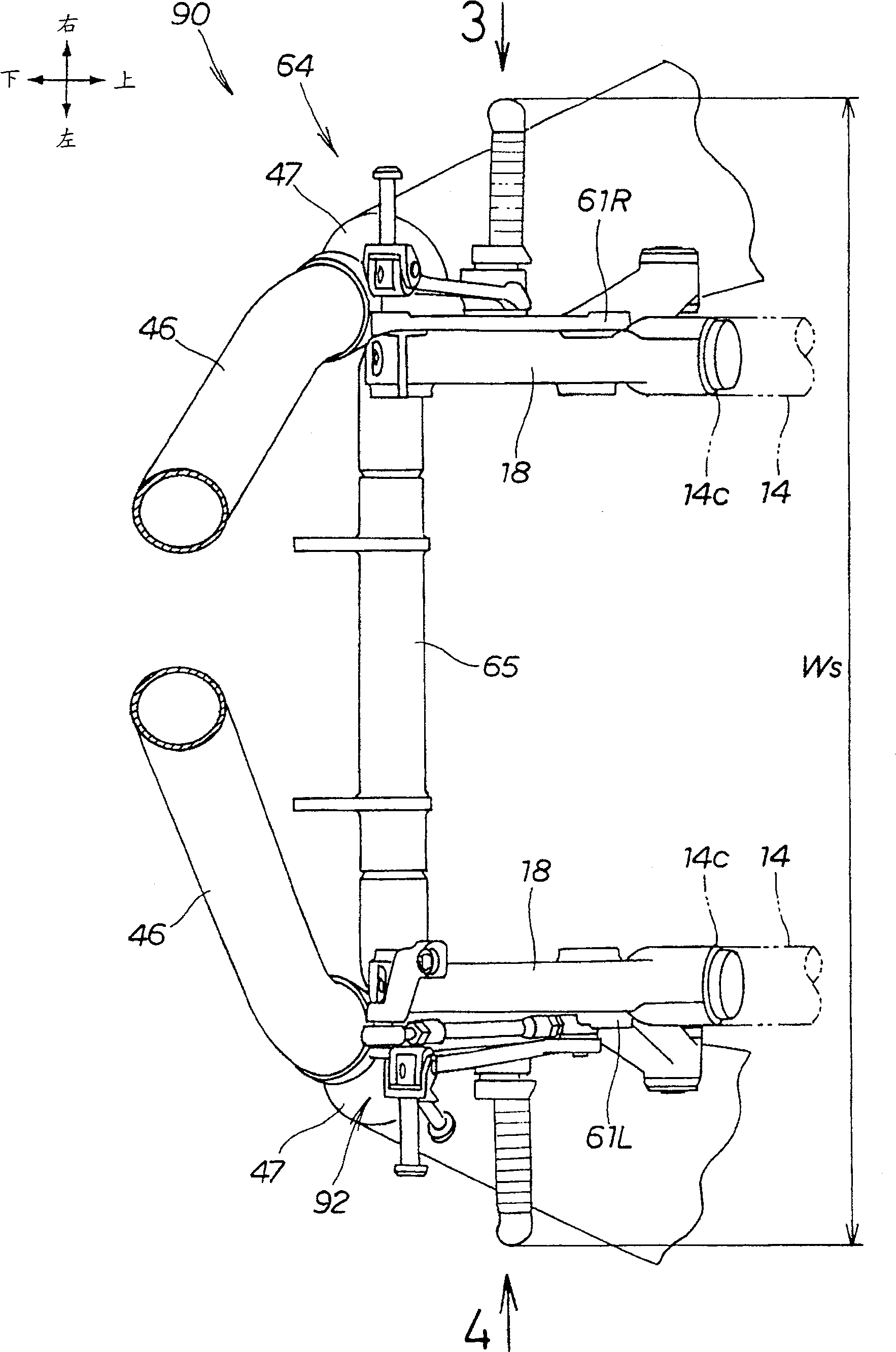 Cradle type motorcycle