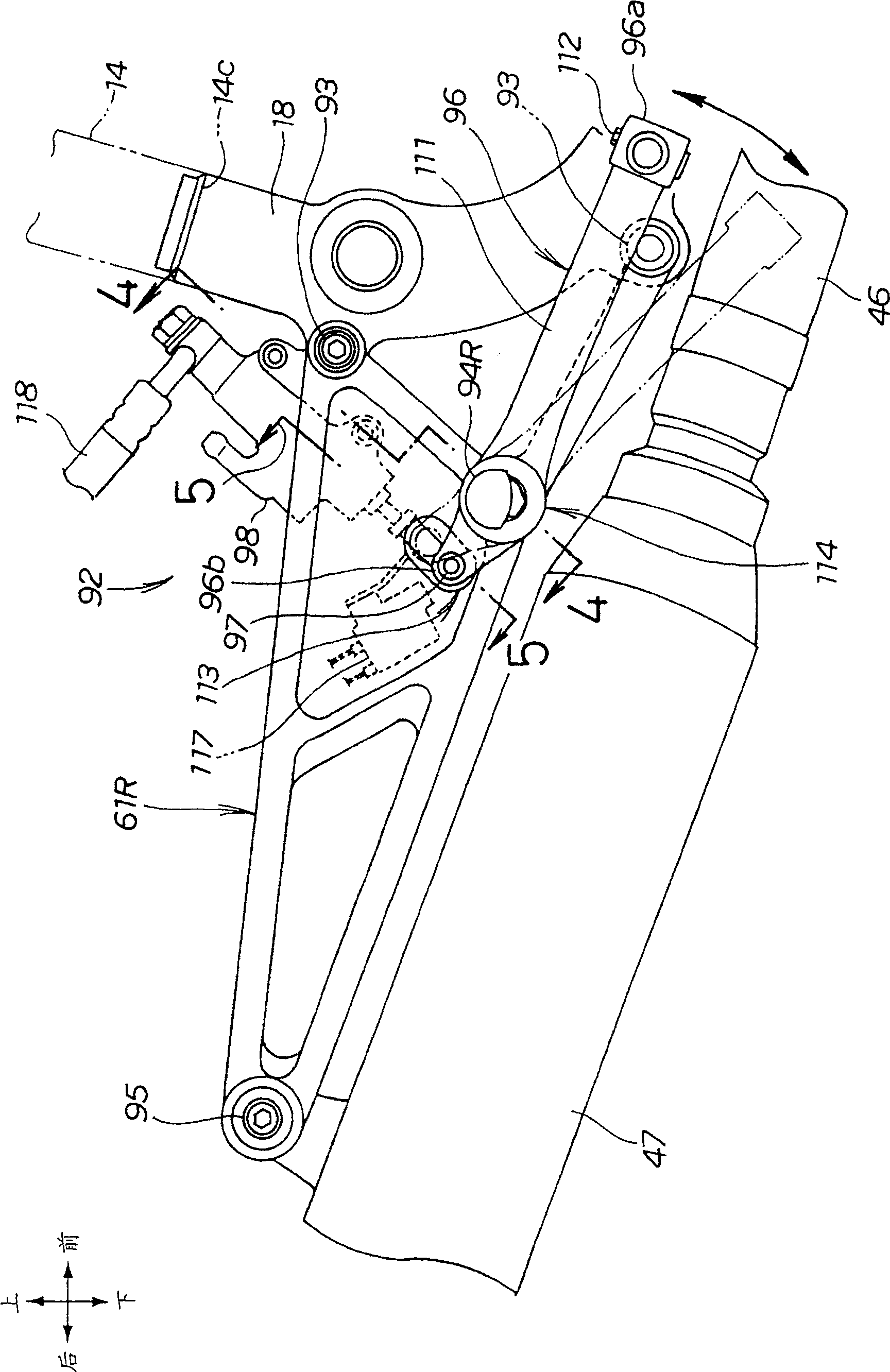 Cradle type motorcycle