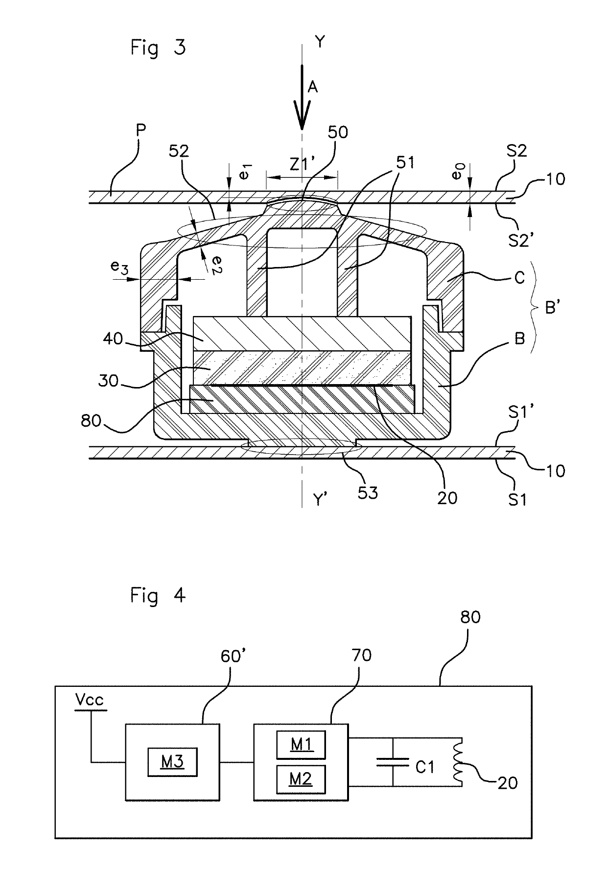 Device for detecting a user's intention to lock or unlock a motor vehicle door