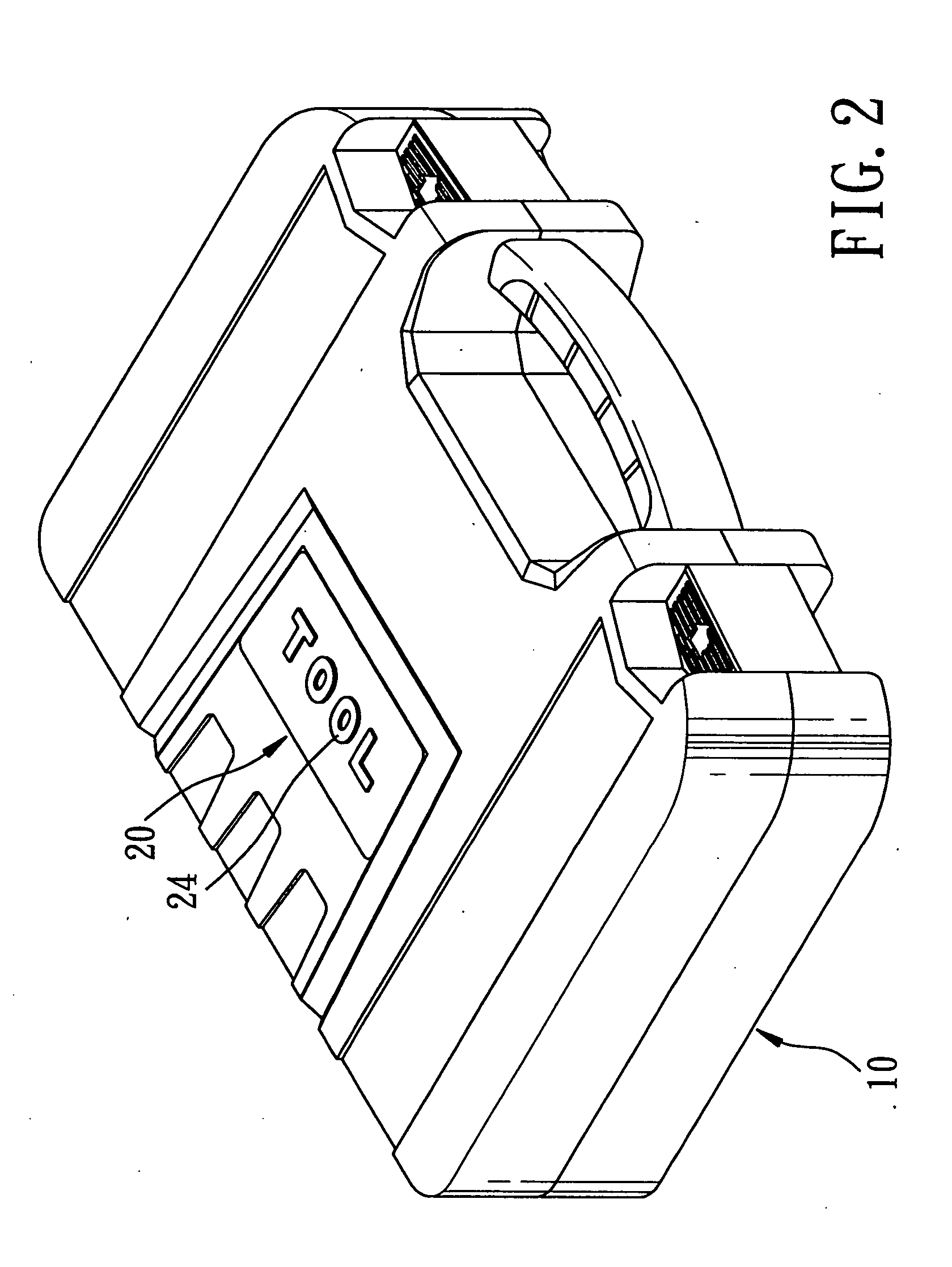 Tool box with a logo plate thereon