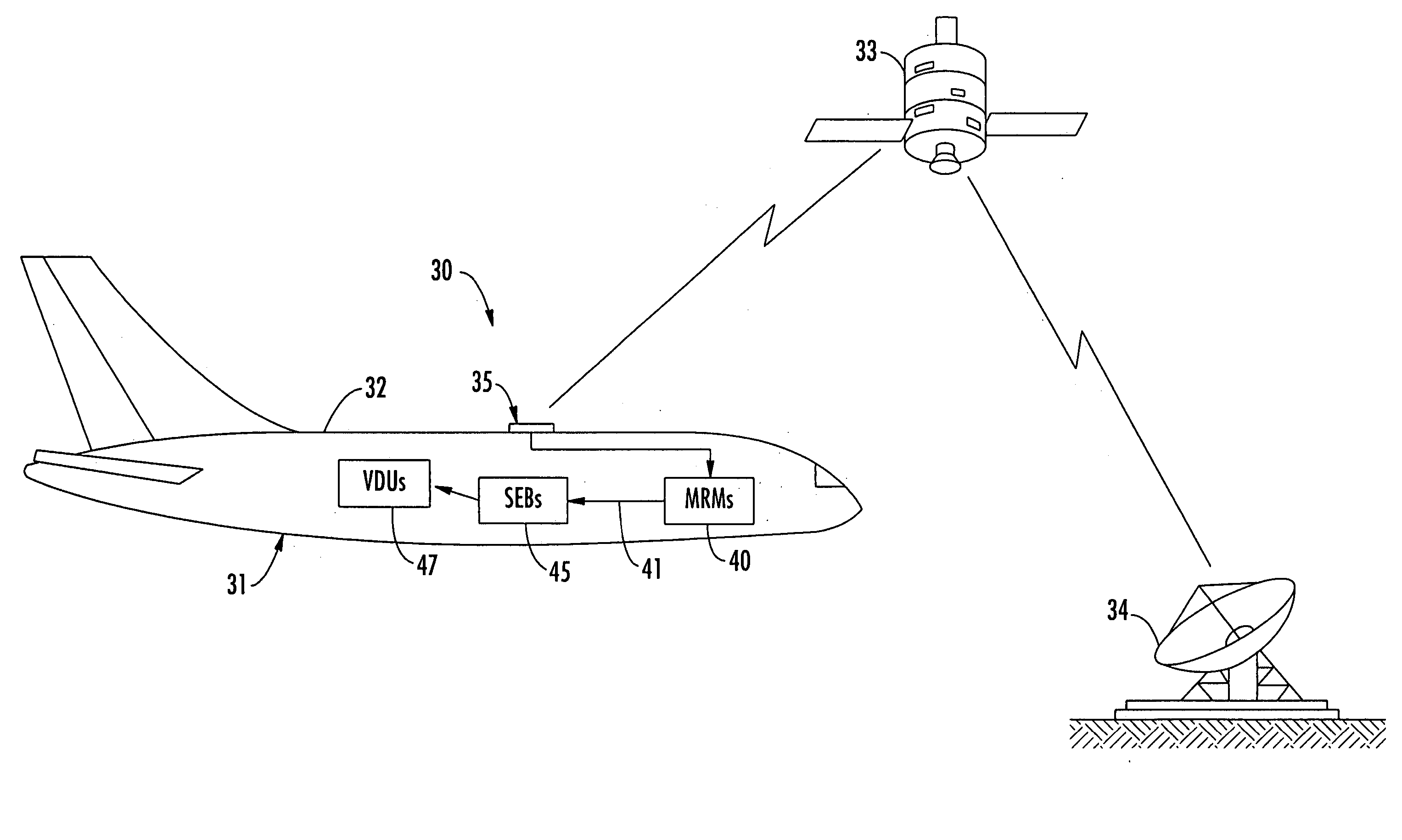 Aircraft in-flight entertainment system including a distributed digital radio service and associated methods