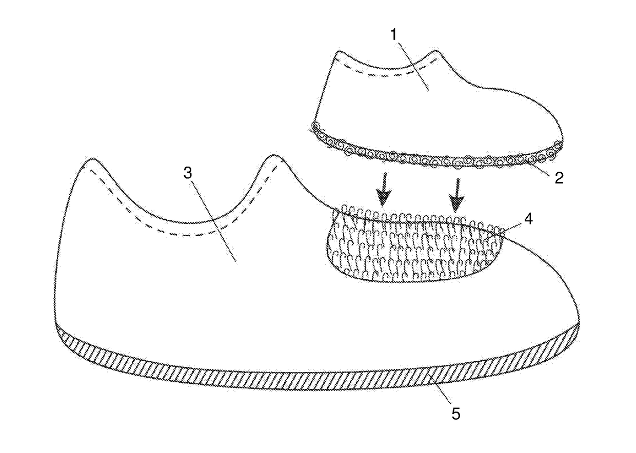 Parent and child attachable footwear