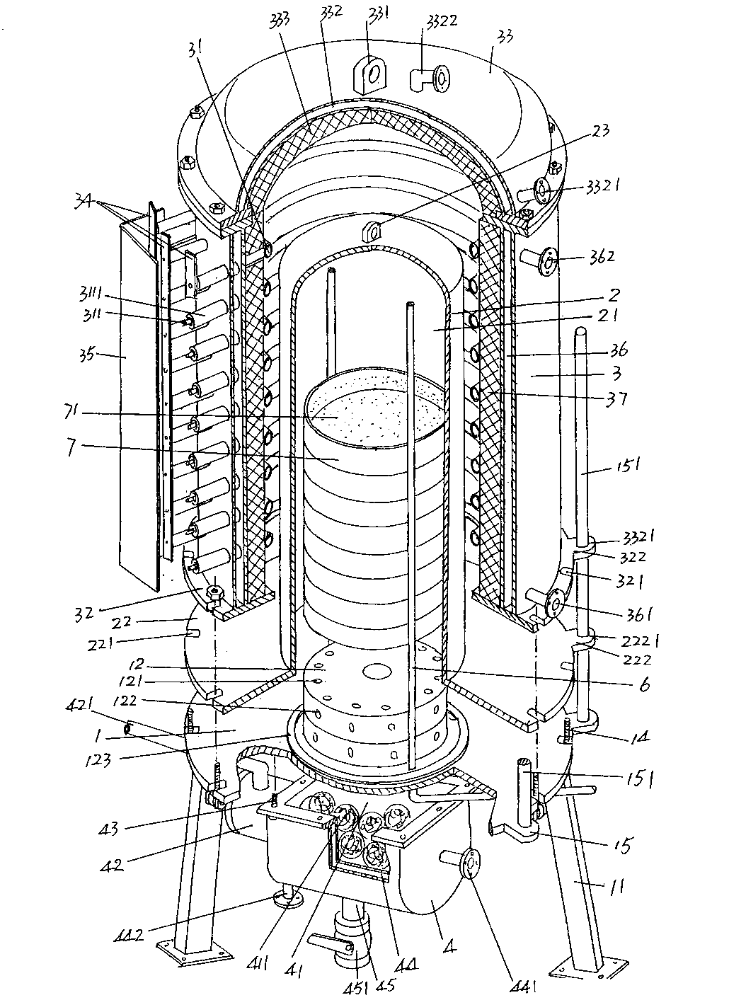 Siphon-type degreasing device and degreasing method thereof