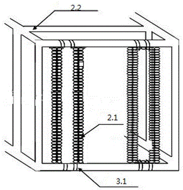 Three-dimensional ecological floating bed used for urban black and odorous riverway water quality improving and water purifying