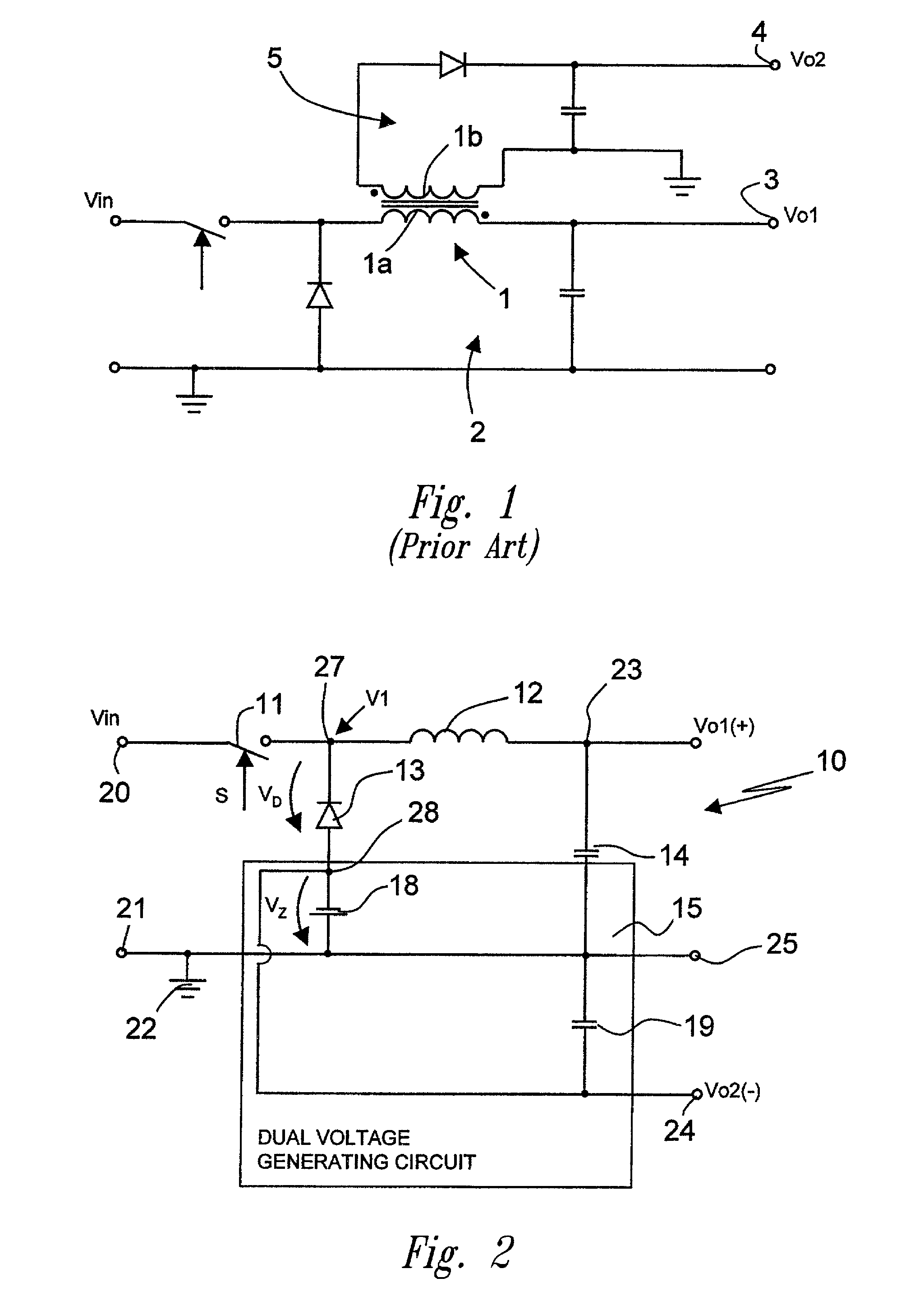 Low power, dual output AC/DC and DC/DC converter