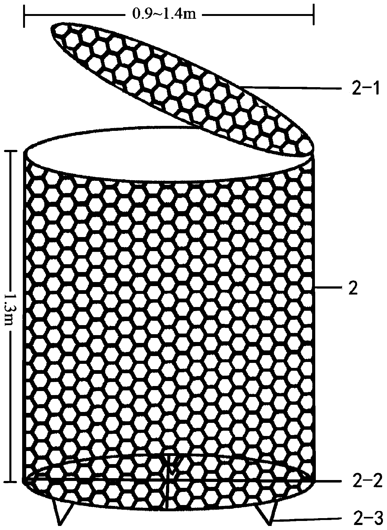 Artificial spawning induction-natural mating fertilization-floating running water embryo hatching method