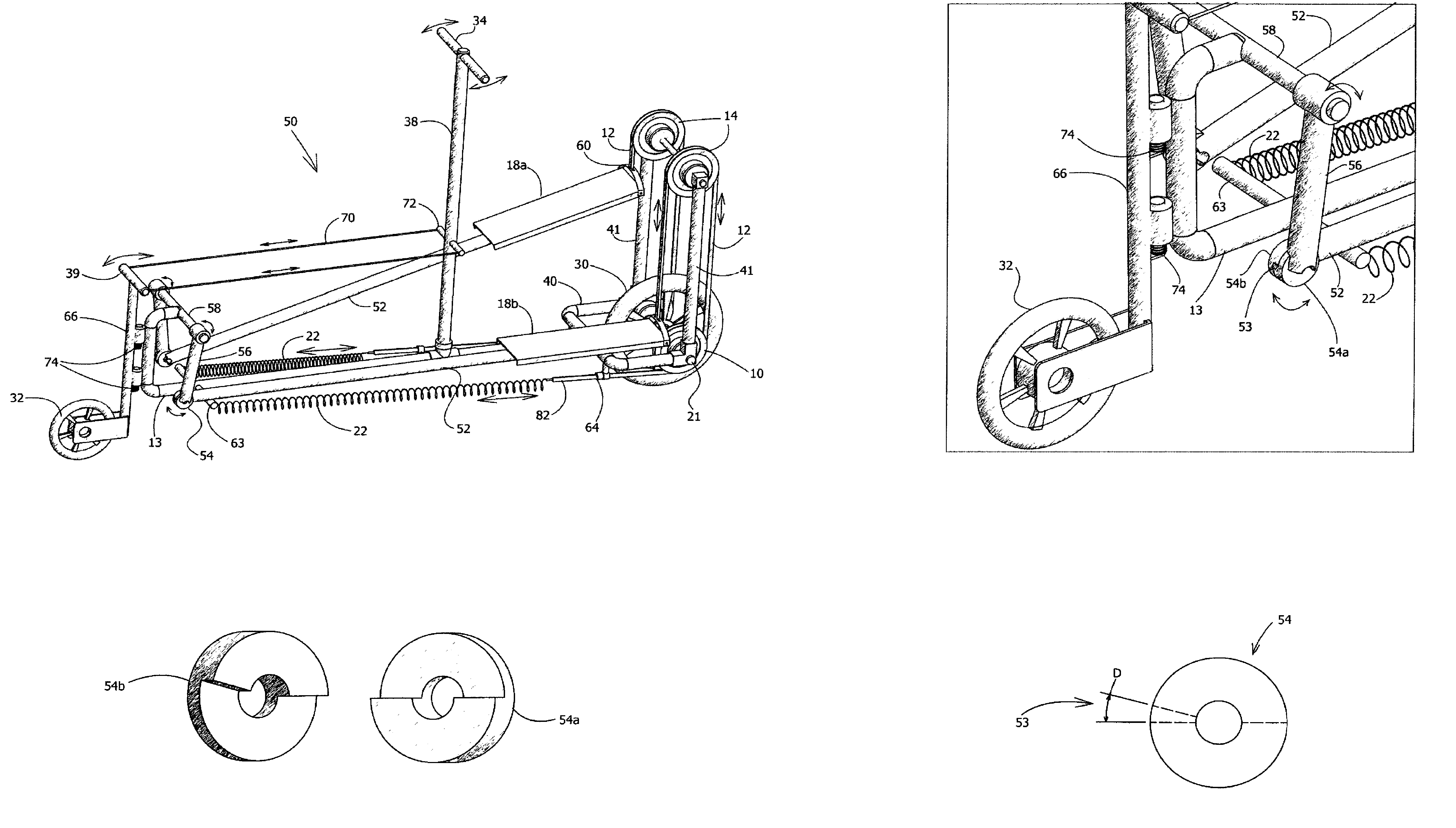 Body weight-activated scooter