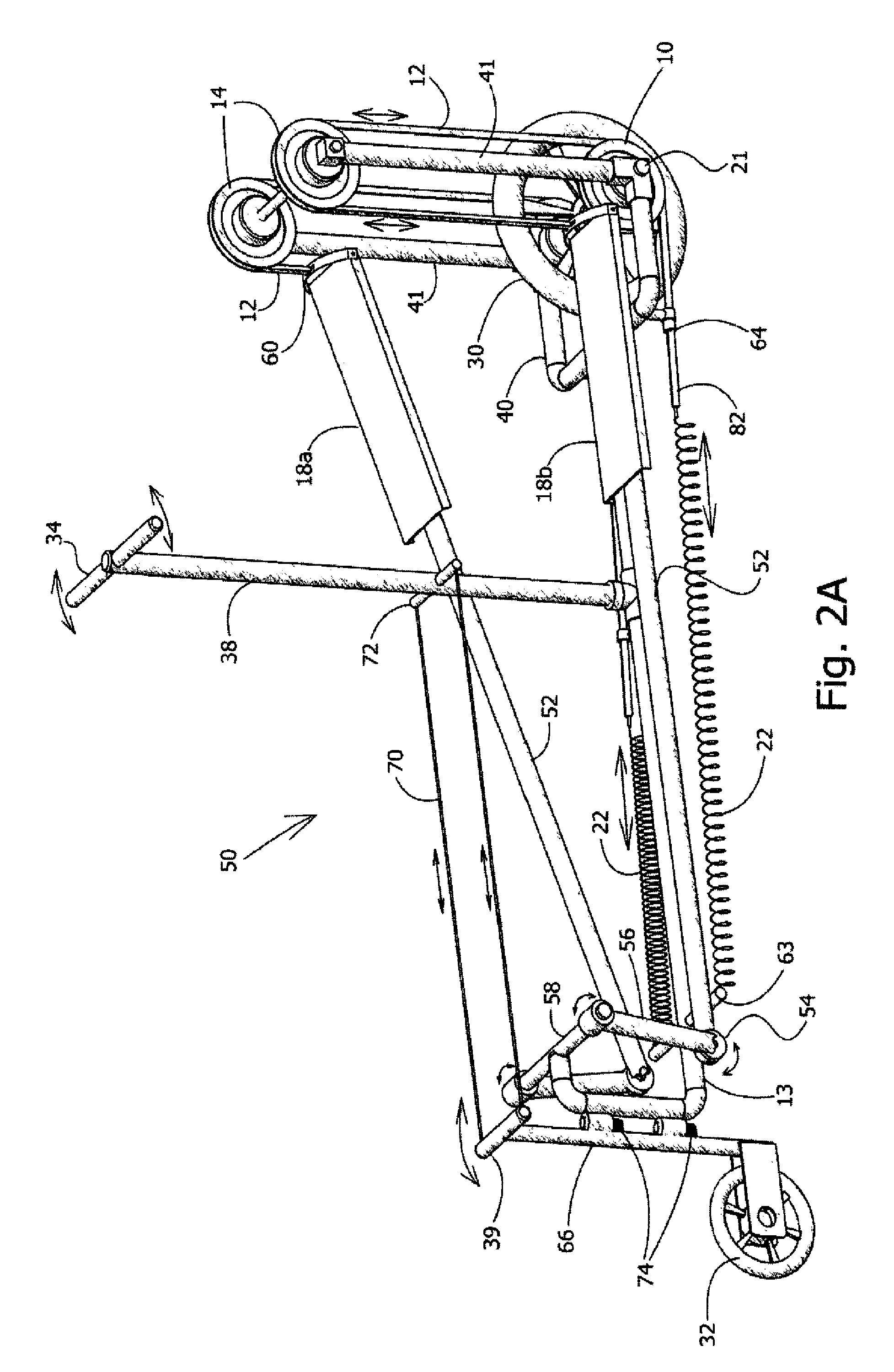 Body weight-activated scooter