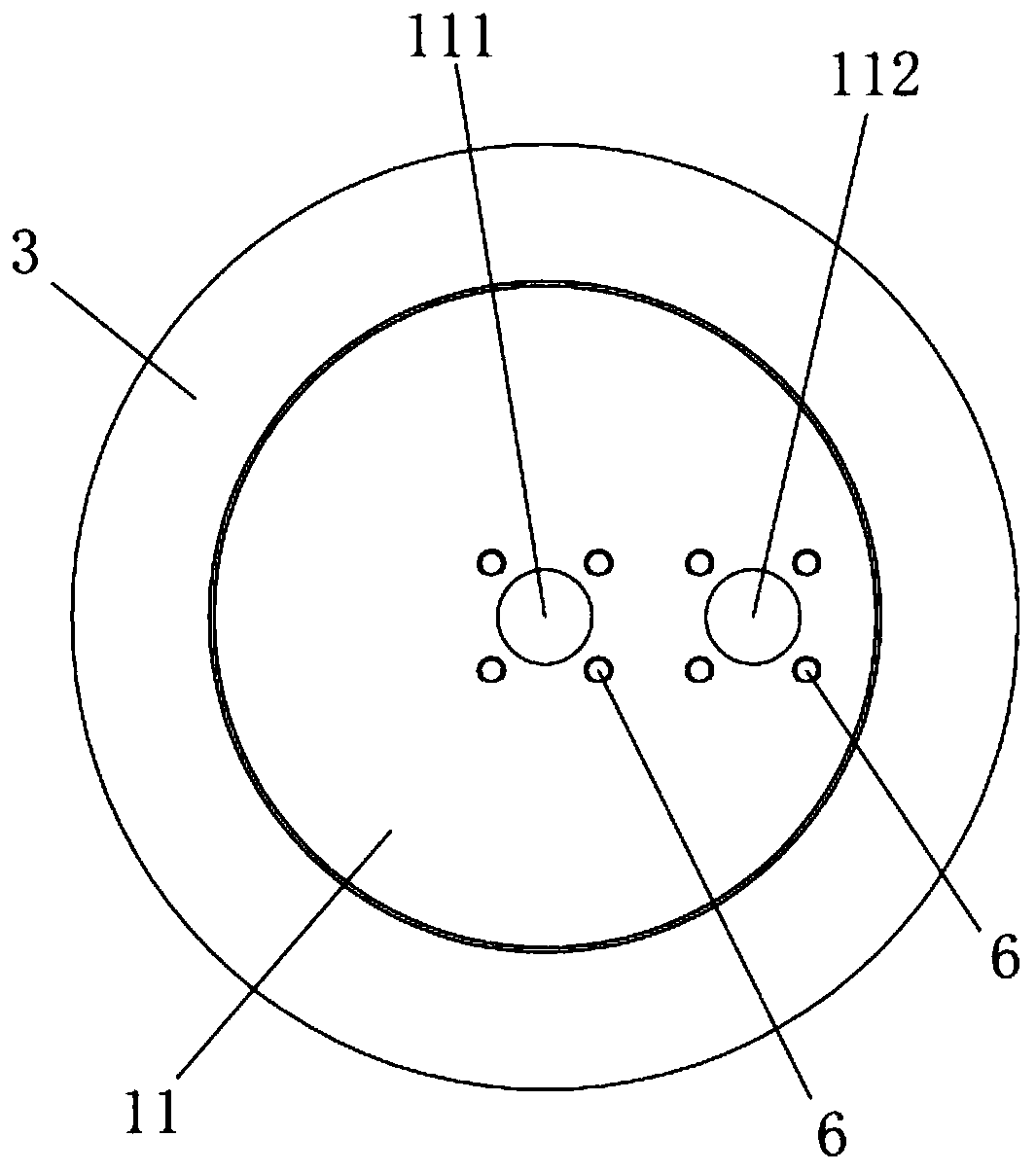 A straight-through high-pressure rotary joint