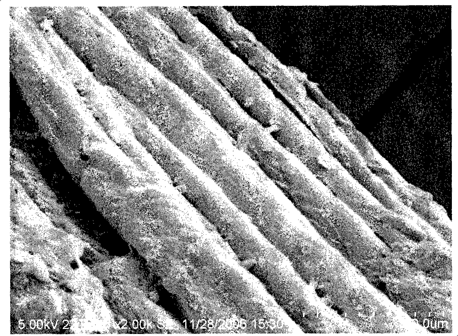 Method for preparing ethanol by using raw material containing cellulose