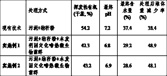 Immobilized thermophilic microflora for treating municipal sludge as well as preparation and use methods thereof