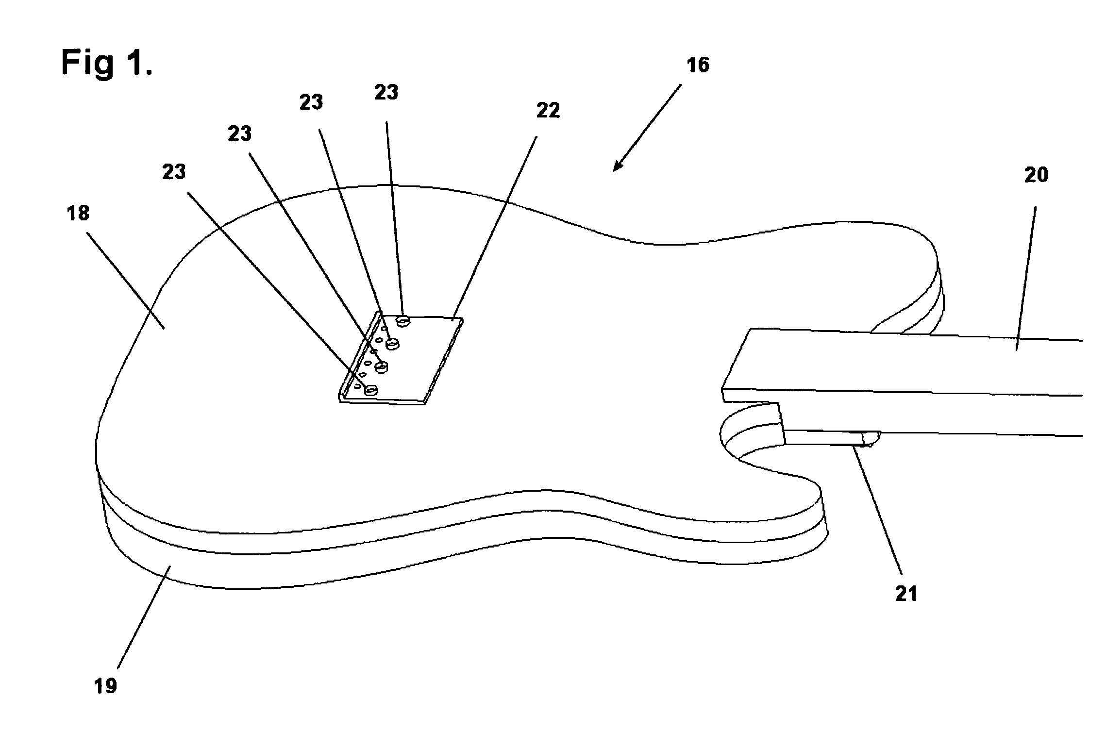 Guitar with reinforced neck joint resulting in thinner body and heel joint