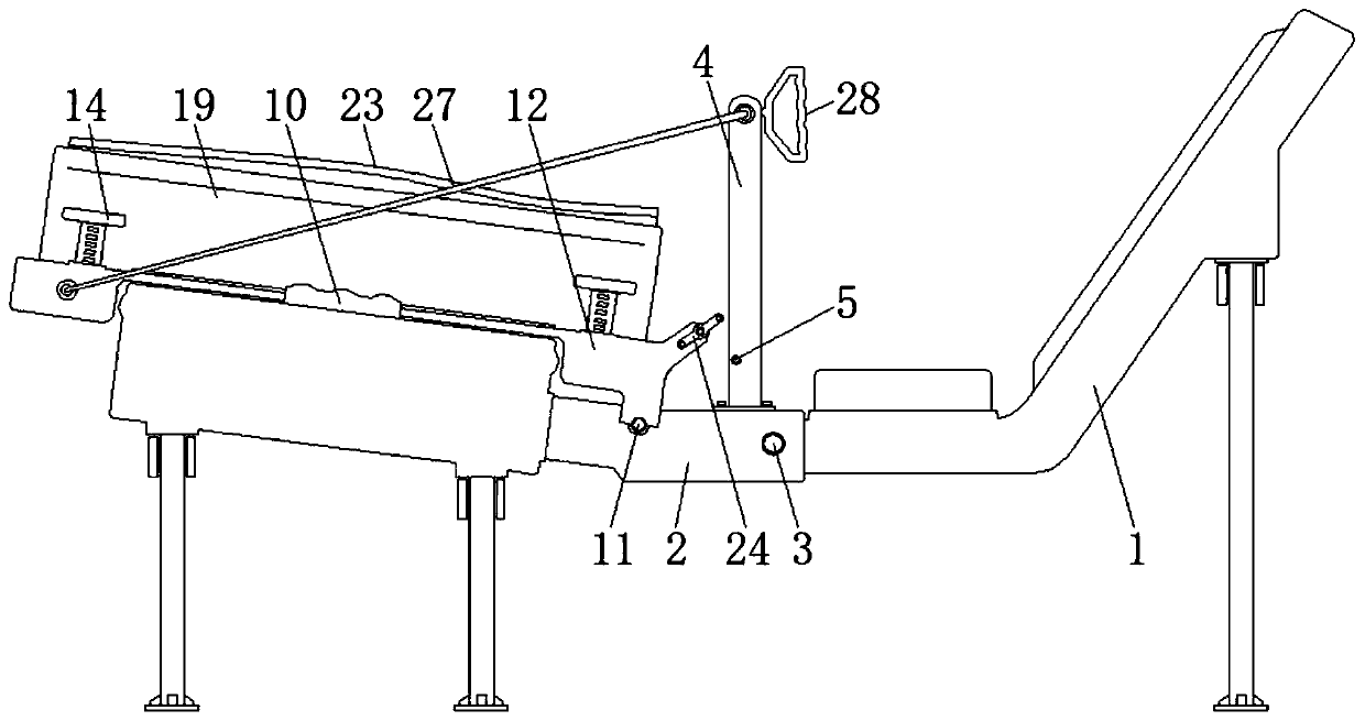 Convenient intermittent leg muscle massage rehabilitation device