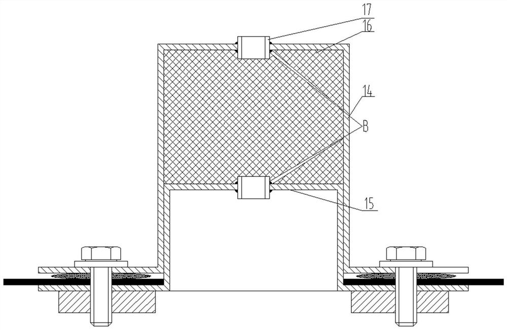 Winch lifting point shielding device for shielding room and using method thereof