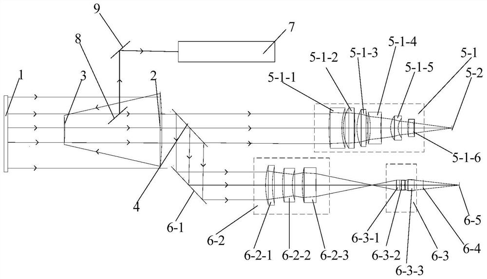 Infrared-visible dual-band photoelectric detection system and optical axis deflection angle measurement method