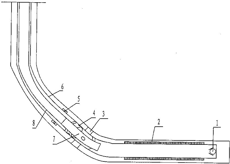 Drilling-plug free tubular column with sand control and well cementation for open-hole horizontal well