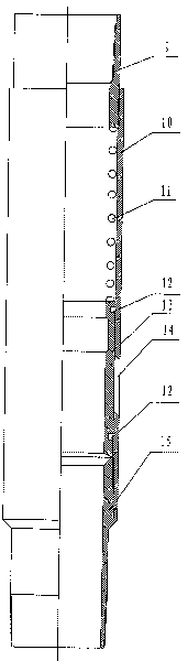 Drilling-plug free tubular column with sand control and well cementation for open-hole horizontal well