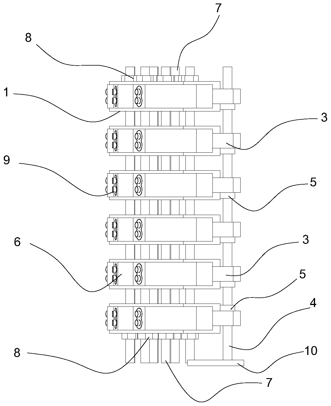 PET preform wall thickness measuring device