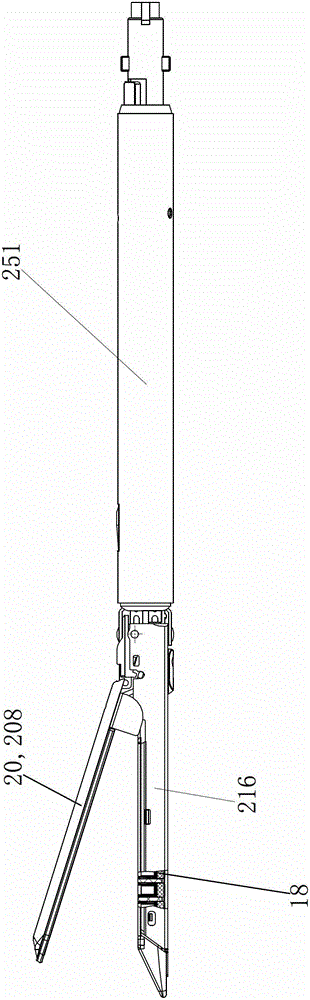 Tissue clamping member of linear cutting anastomat and nail granary of tissue clamping member