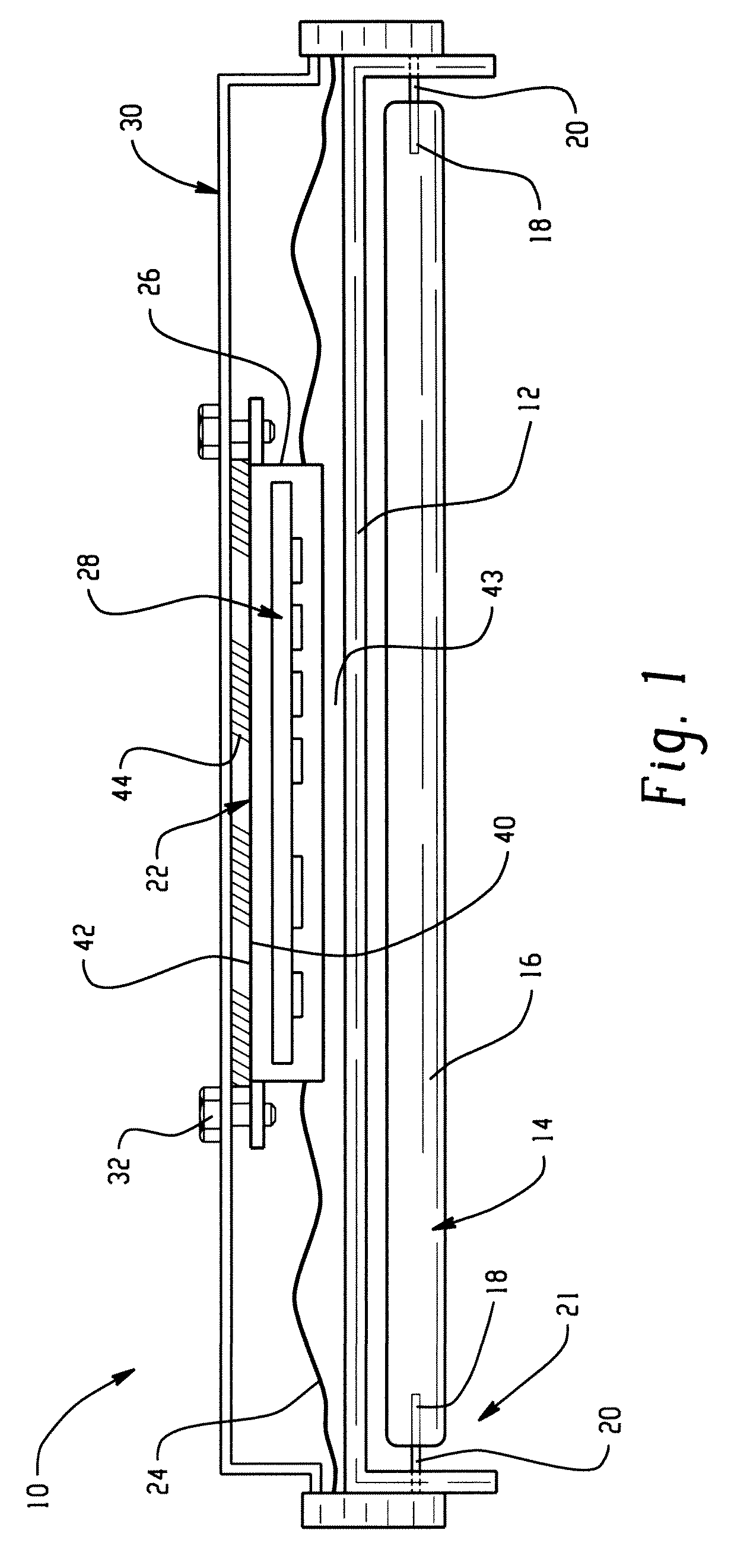 Thermal management for fluorescent ballast and fixture system