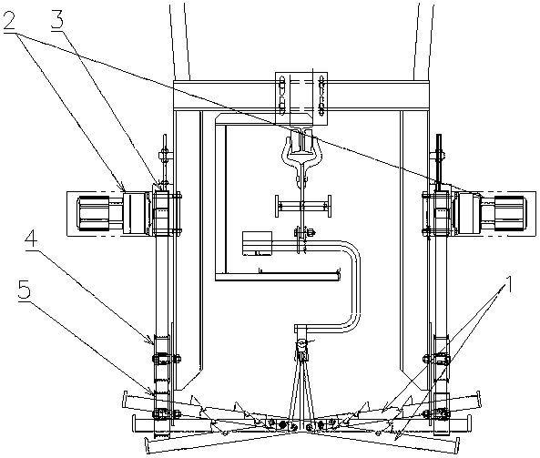 Automatic synchronous swing device for electrophoresis production line