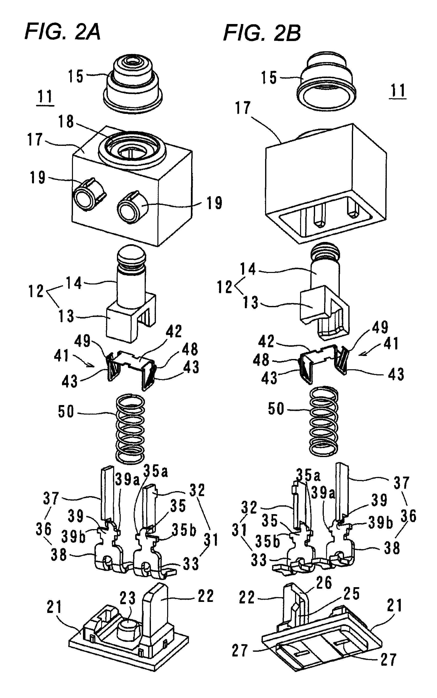 Terminal and connection structure of the same