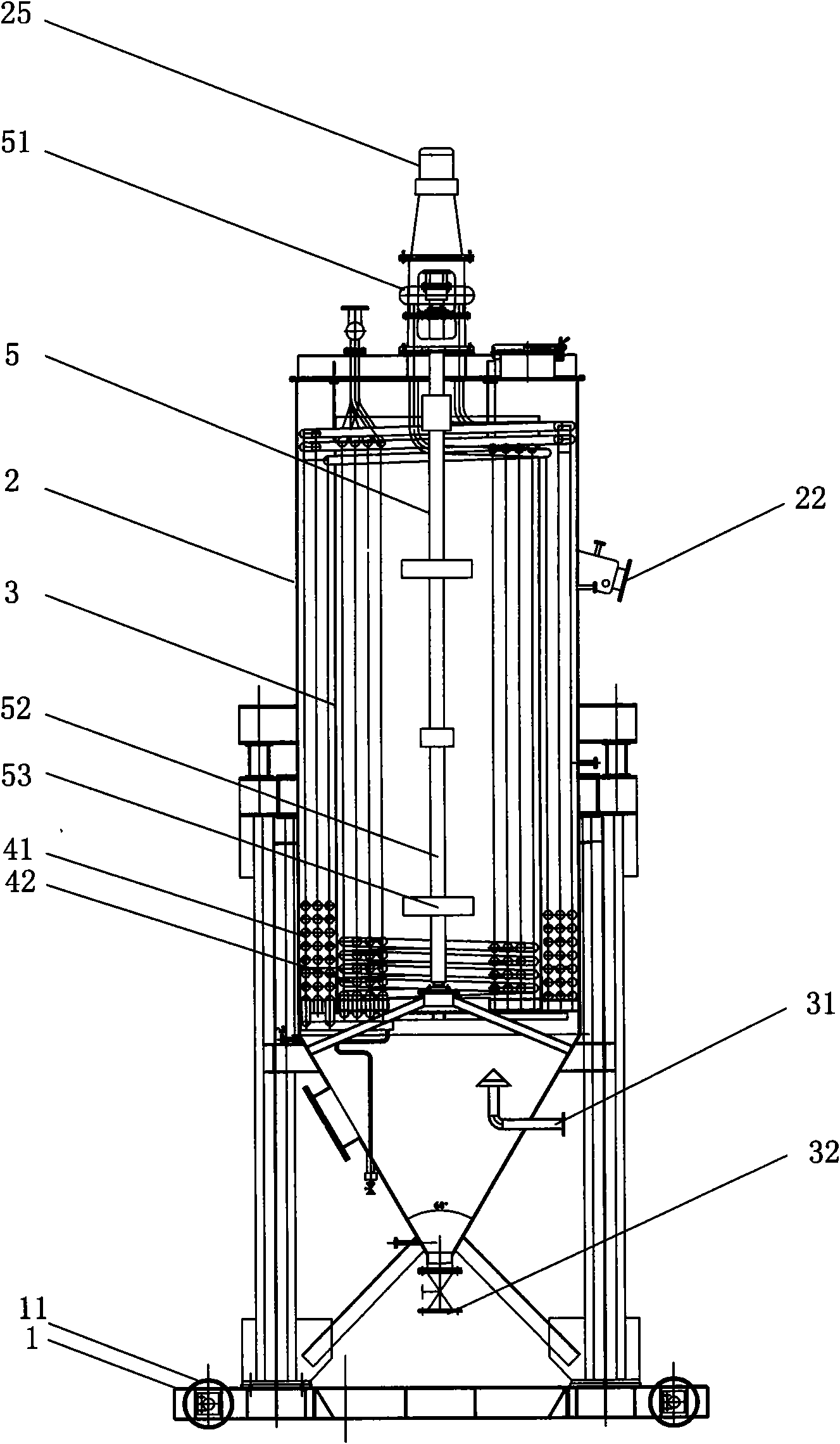 Stirring type asphalt melting tank