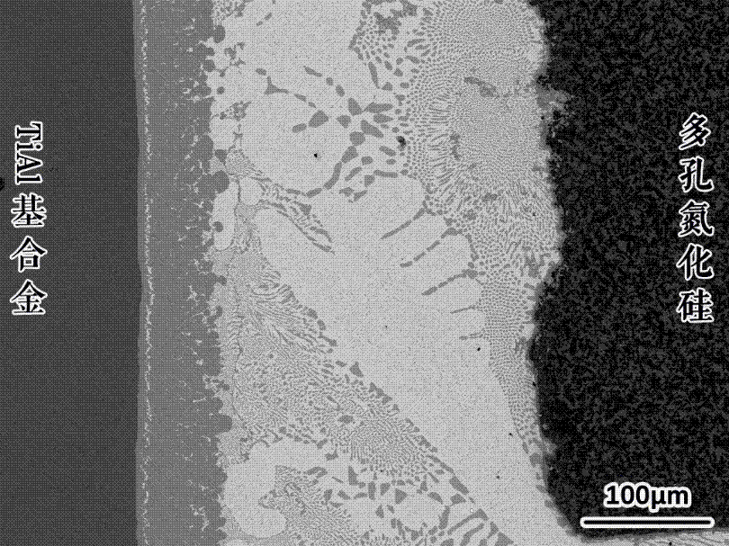 Brazing method for porous ceramic and metal