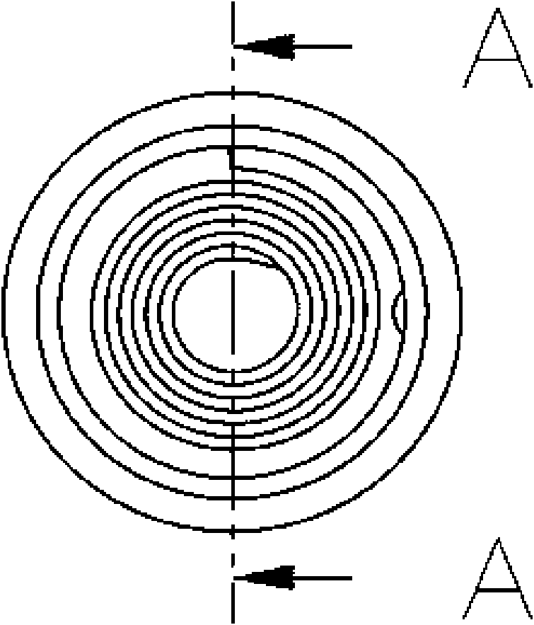 Level glass structure of air conditioning refrigerant filter