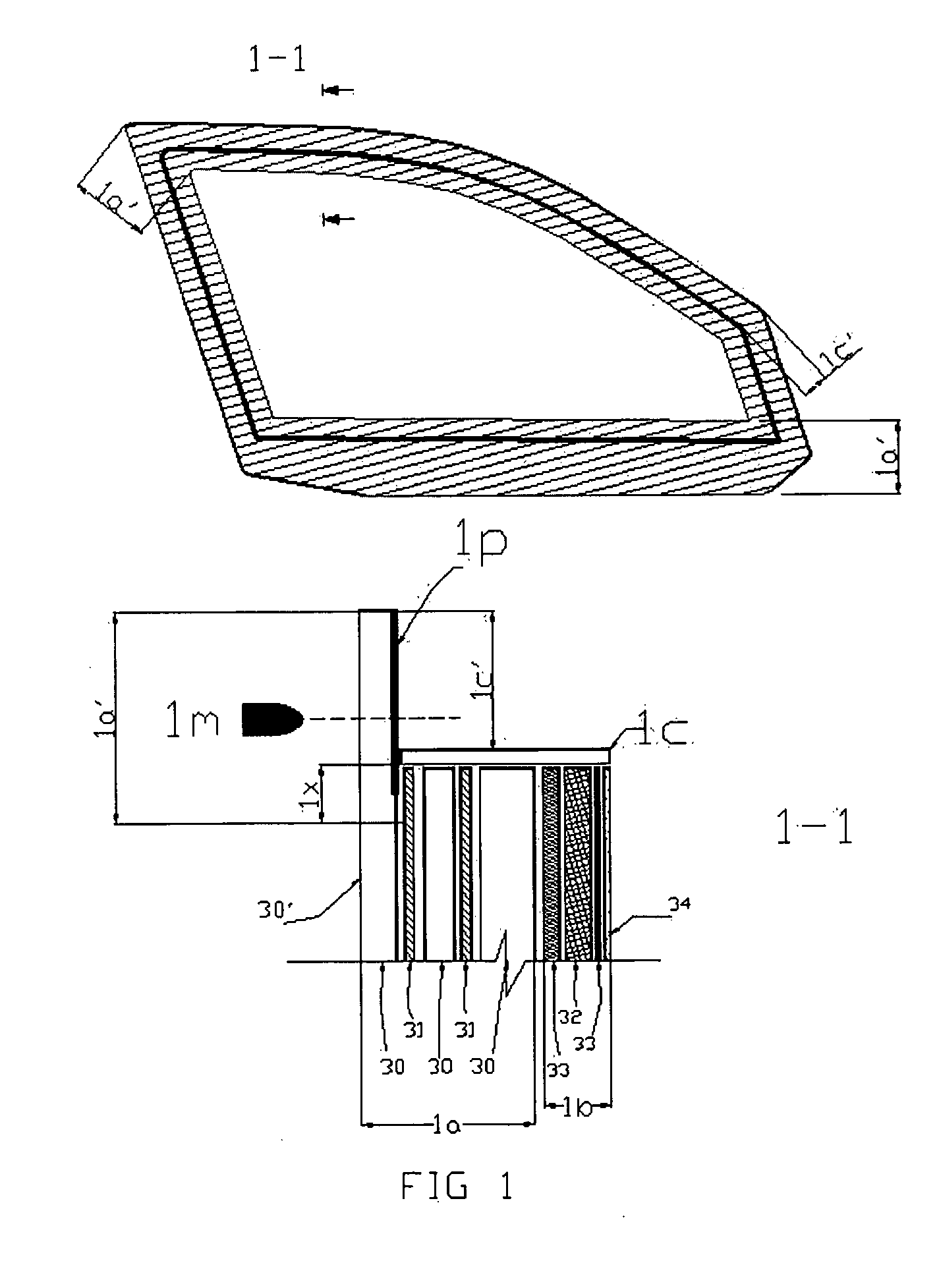 Armored Glass Composition with Perimeter Reinforcement