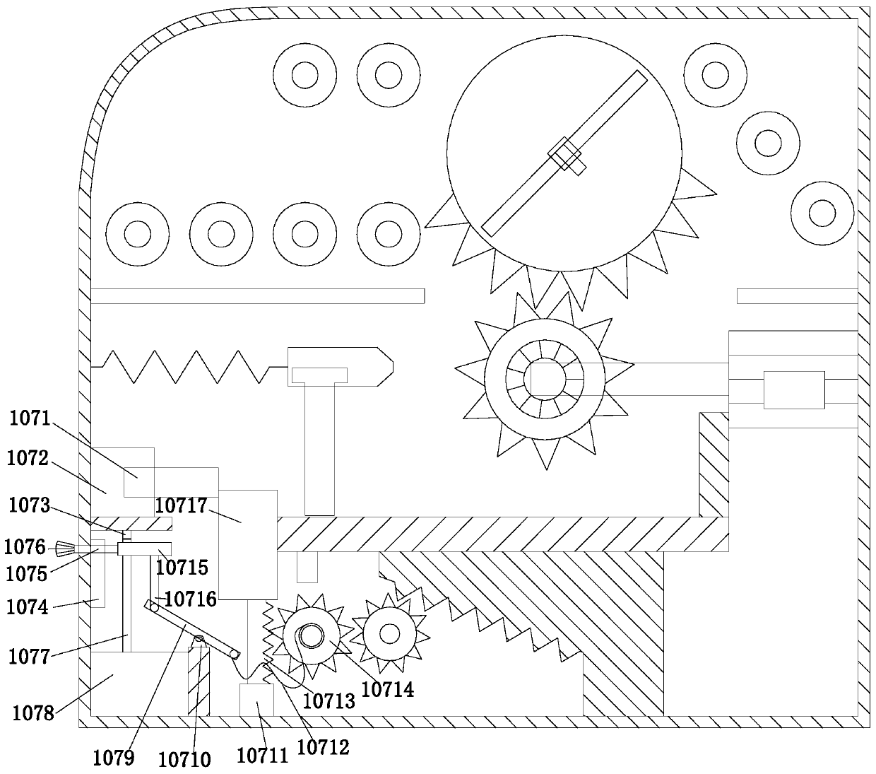 Mechanical device for cutting wood for construction