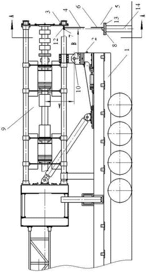 A fast wellhead docking device and its application method